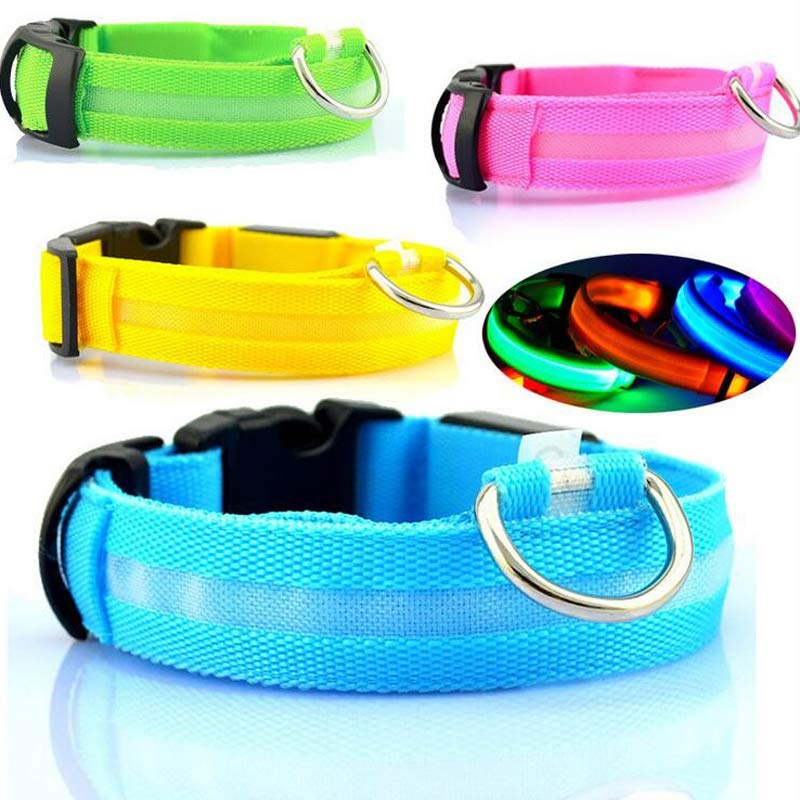 Collare LED Luminoso per Cani e Gatti 🌟🐾 – Sicurezza Notturna