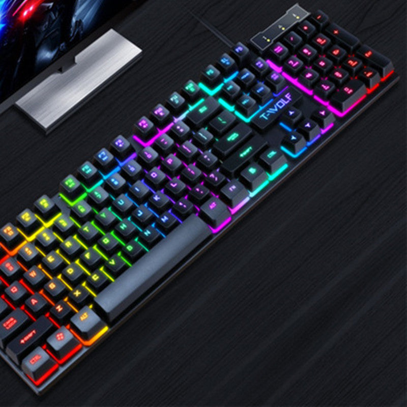 Tastiera Gaming USB Retroilluminata – Design Floating, Illuminazione LED
