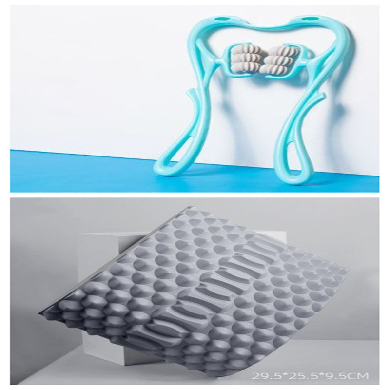 Massaggiatore Manuale Collo 6 Ruote – Strumento Relax e Sollievo Muscolare