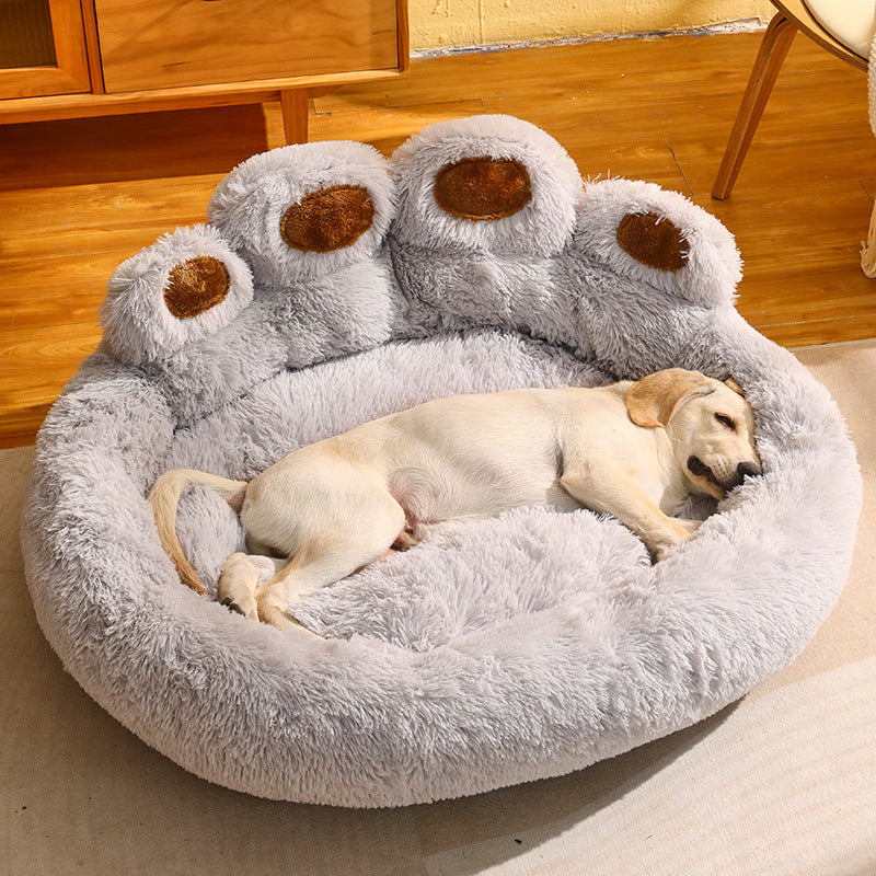 Cuccia Calda per Cani 🐶 – Letto Foderato in Pile per Taglia Media e Grande