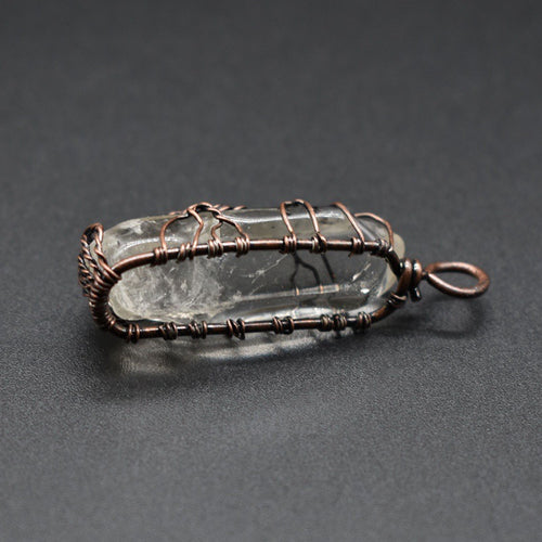 Collana Moda Albero della Vita – Ciondolo in Cristallo e Pietra Naturale