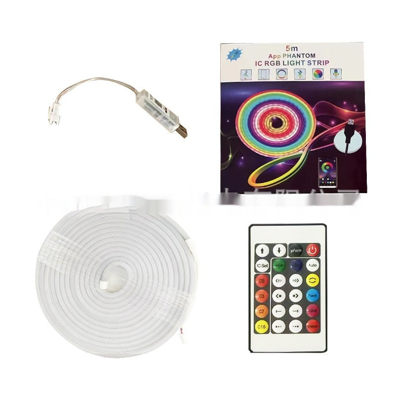 Striscia LED Neon RGB Magic Color Flessibile a Bassa Tensione – Luce Multicolore Dinamica per Interni ed Esterni