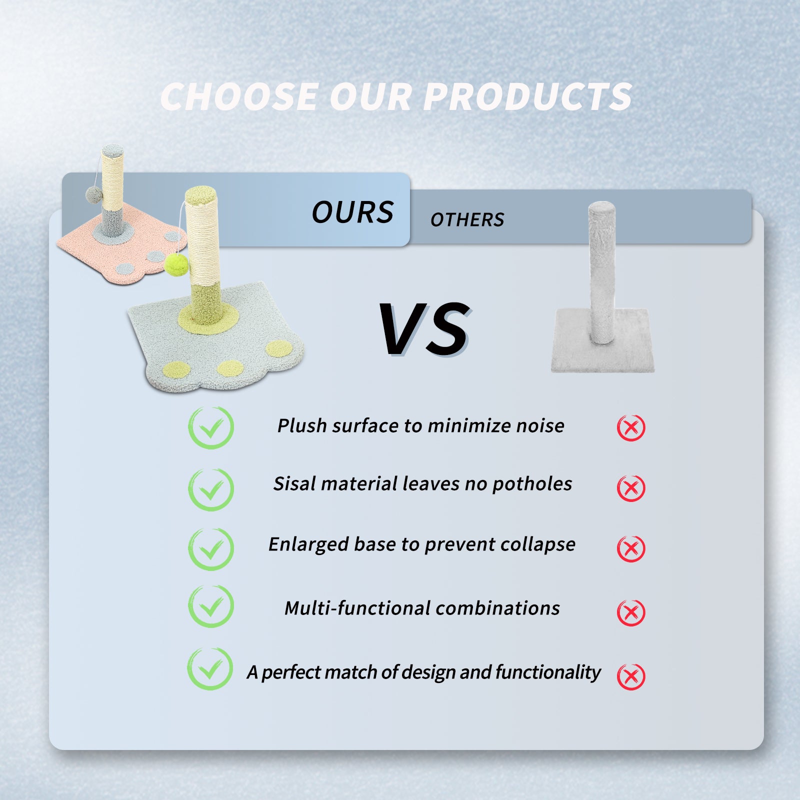 Tiragraffi per Gatti 🐾 – Piedini Carini e Doppia Funzione