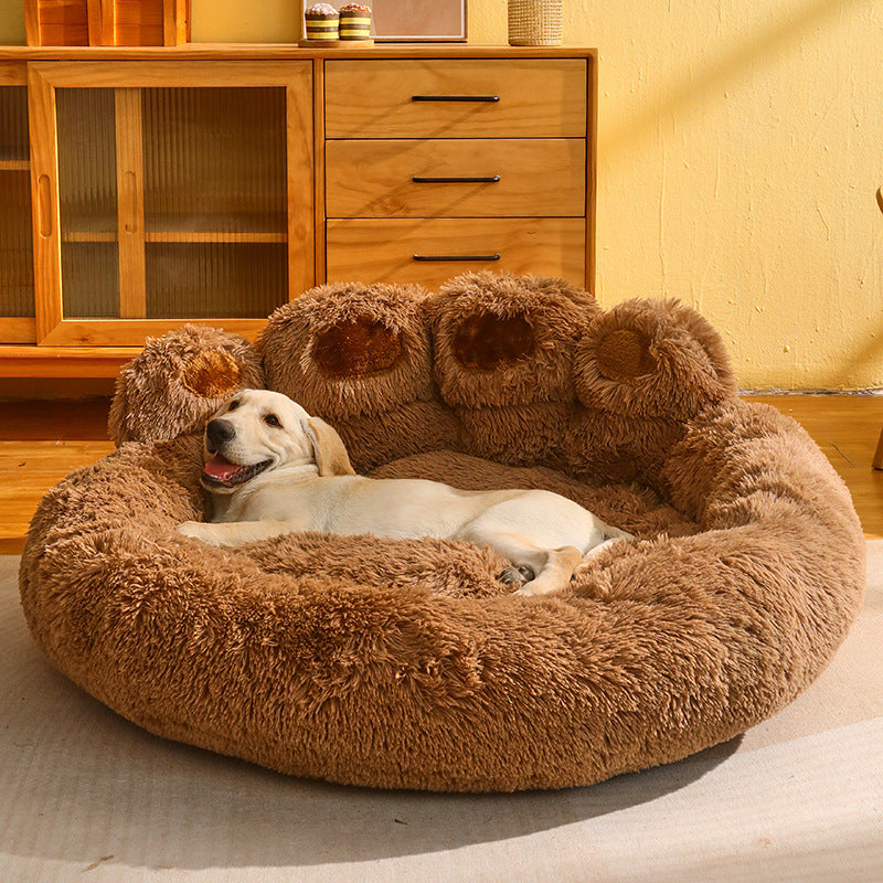 Cuccia Calda per Cani 🐶 – Letto Foderato in Pile per Taglia Media e Grande