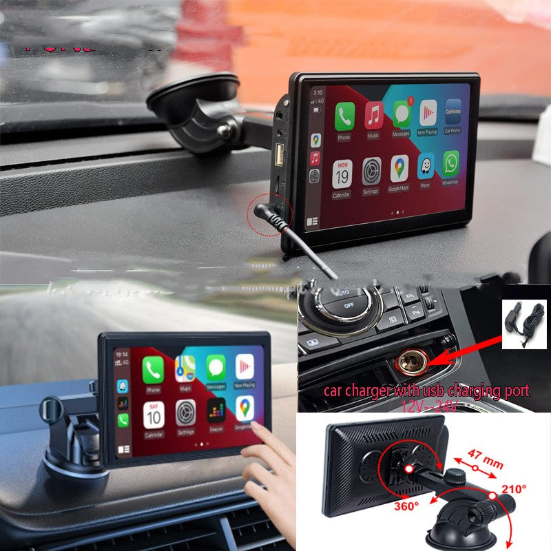Schermo Smart Auto Portatile IPS – Wireless CarPlay e Android Auto
