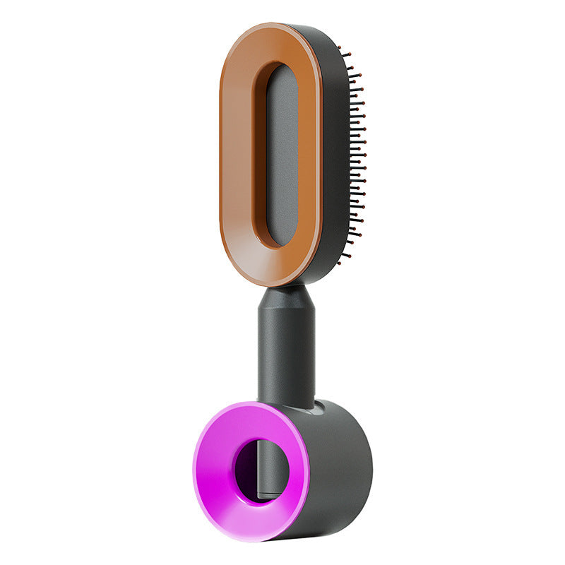 Spazzola per Capelli Auto-Pulente – Massaggio Cuoio Capelluto, Anti-Caduta e Anti-Statico